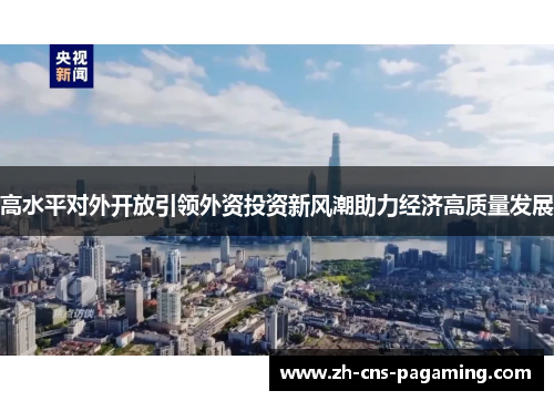 高水平对外开放引领外资投资新风潮助力经济高质量发展 高水平对外开放引领外资投资新风潮助力经济高质量发展